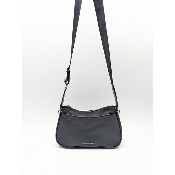MICHAEL KORS Jet Set nylon women's small crossbody bag -BLACK - Picture 1 of 10
